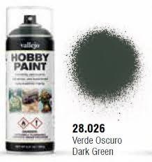 Vallejo Spray Primer: Dark Green 400 ml.